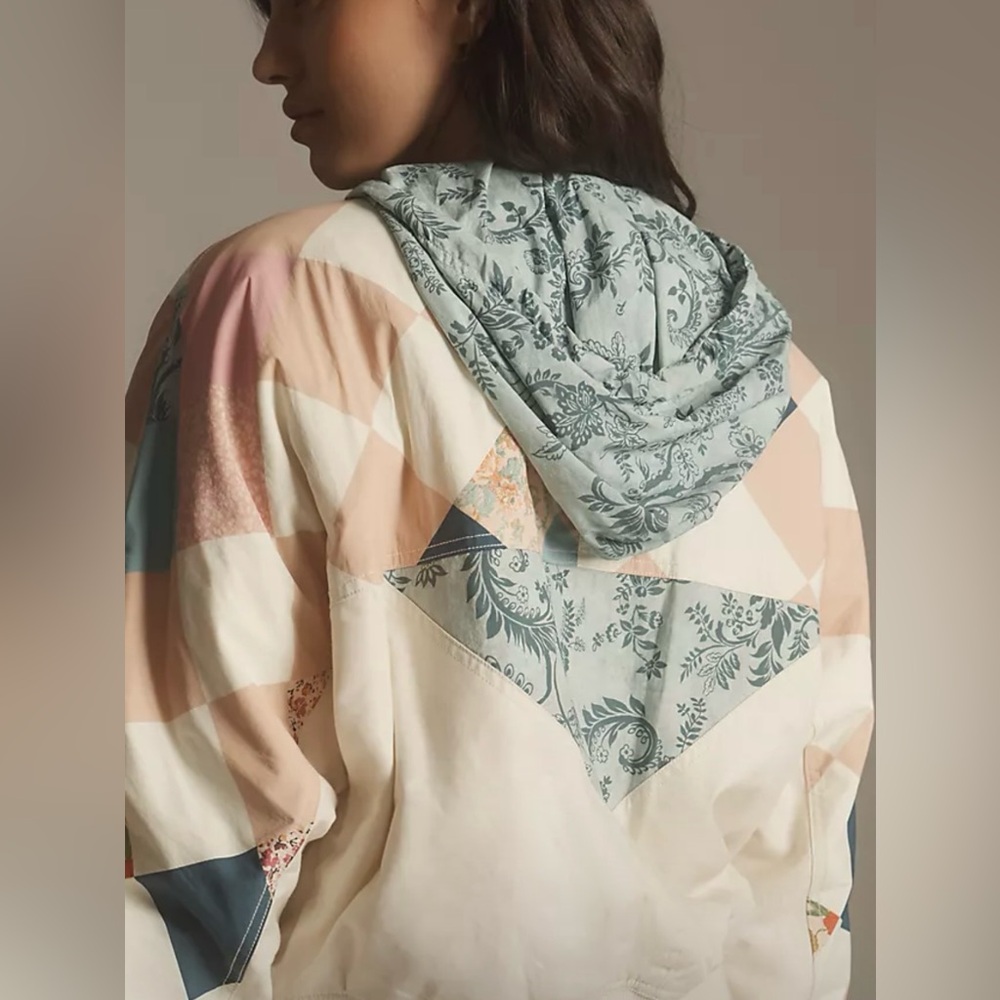 Anthropologie by Daily Practice Colorful Patchwork Jacket Bomber - Picture 8 of 13